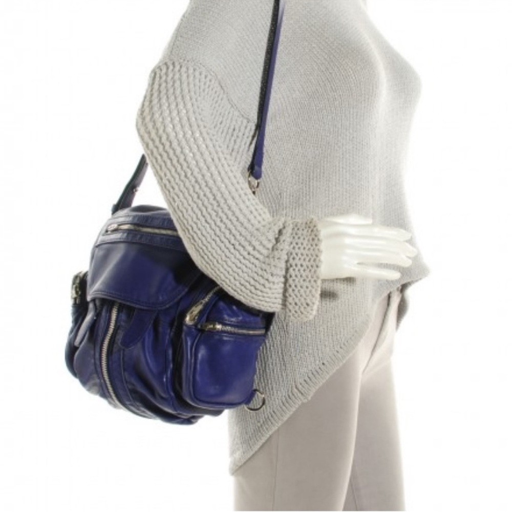 Rare! Alexander Wang Purple Lambskin Marti Backpack Shoulder Bag